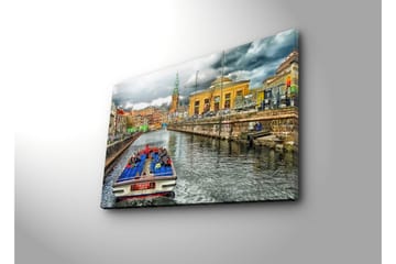 Canvasmålning Dekorativ LED-belysning - Flerfärgad - Inredning - Tavlor & posters - Canvastavla
