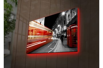 Canvasmålning Dekorativ LED-belysning - Flerfärgad - Inredning - Tavlor & posters - Canvastavla