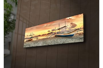 Canvasmålning Dekorativ LED-belysning - Flerfärgad - Inredning - Tavlor & posters - Canvastavla