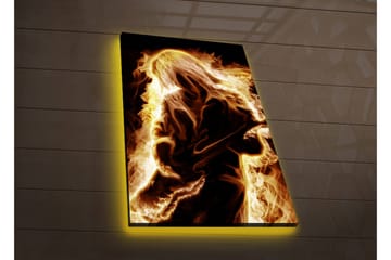 Canvasmålning Dekorativ LED-belysning - Flerfärgad - Inredning - Tavlor & posters - Canvastavla