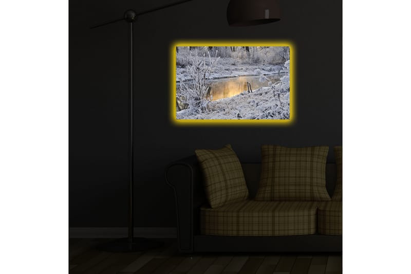 Canvasmålning Dekorativ LED-belysning - Flerfärgad - Inredning - Tavlor & posters - Canvastavla