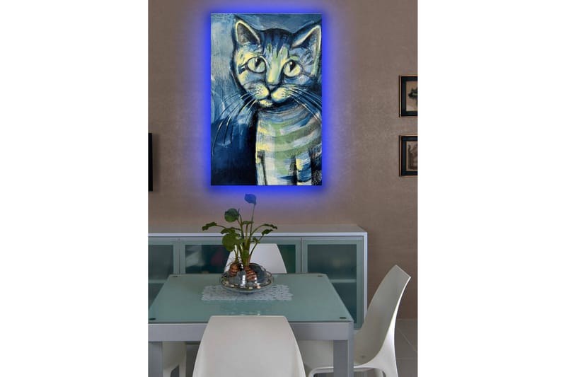 Canvasmålning Dekorativ LED-belysning - Flerfärgad - Inredning - Tavlor & posters - Canvastavla