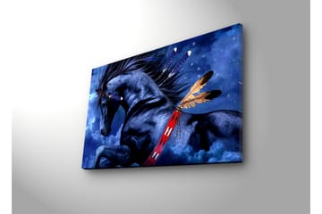 Canvasmålning Dekorativ LED-belysning - Flerfärgad - Inredning - Tavlor & posters - Canvastavla