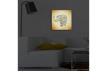 Canvasmålning Dekorativ LED-belysning - Flerfärgad - Inredning - Tavlor & posters - Canvastavla