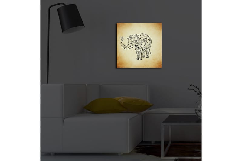 Canvasmålning Dekorativ LED-belysning - Flerfärgad - Inredning - Tavlor & posters - Canvastavla