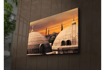 Canvasmålning Dekorativ LED-belysning - Flerfärgad - Inredning - Tavlor & posters - Canvastavla