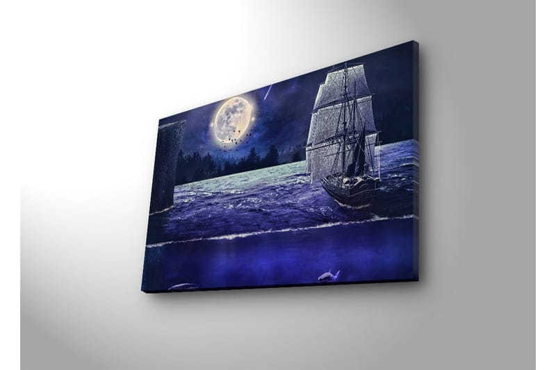 Canvasmålning Dekorativ LED-belysning - Flerfärgad - Inredning - Tavlor & posters - Canvastavla