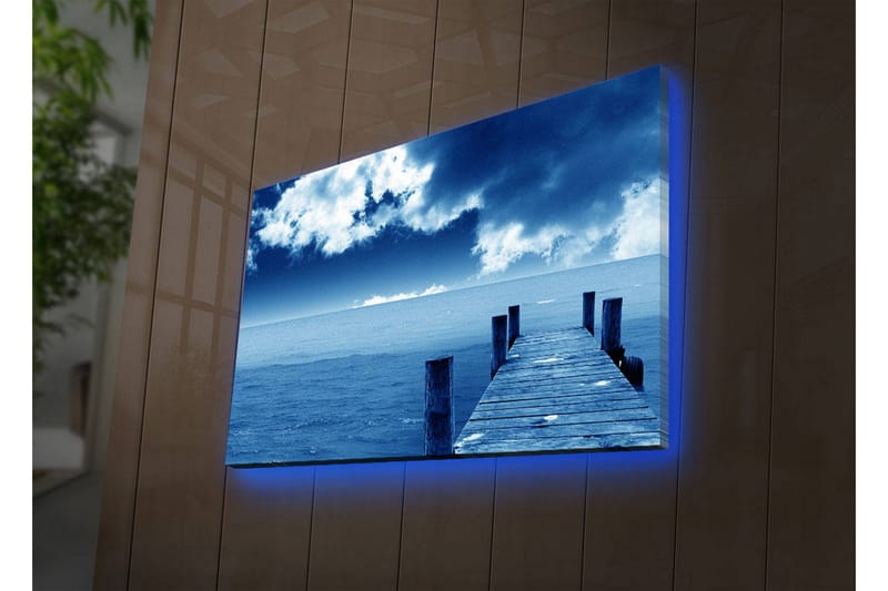 Canvasmålning Dekorativ LED-belysning - Flerfärgad - Inredning - Tavlor & posters - Canvastavla
