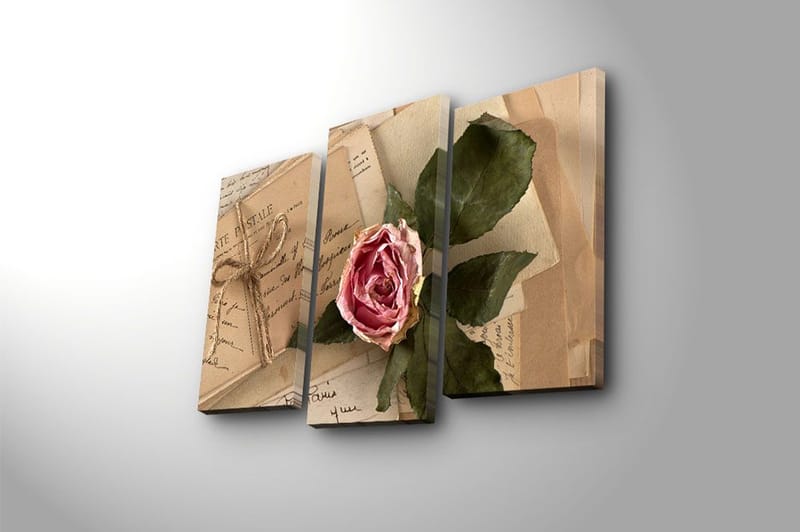 Canvastavla 3-pack Flerfärgad - 20x39 cm - Inredning - Tavlor & posters - Canvastavla