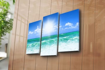 Canvastavla 3-pack Flerfärgad - 20x39 cm - Inredning - Tavlor & posters - Canvastavla
