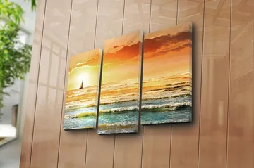 Canvastavla 3-pack Flerfärgad - 20x39 cm - Inredning - Tavlor & posters - Canvastavla