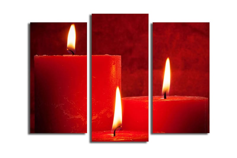 Canvastavla 3-pack Flerfärgad - 20x39 cm - Inredning - Tavlor & posters - Canvastavla