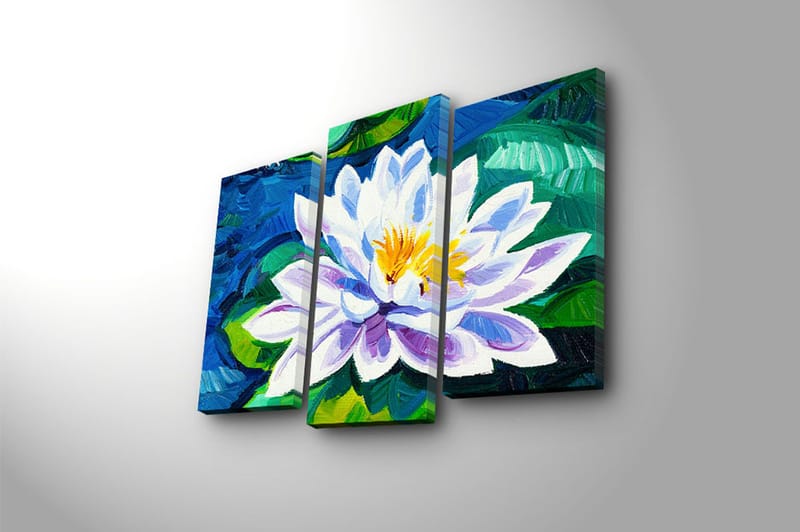 Canvastavla 3-pack Flerfärgad - 20x39 cm - Inredning - Tavlor & posters - Canvastavla