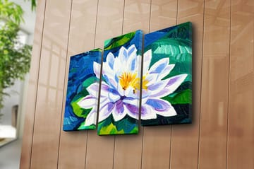 Canvastavla 3-pack Flerfärgad - 20x39 cm - Inredning - Tavlor & posters - Canvastavla