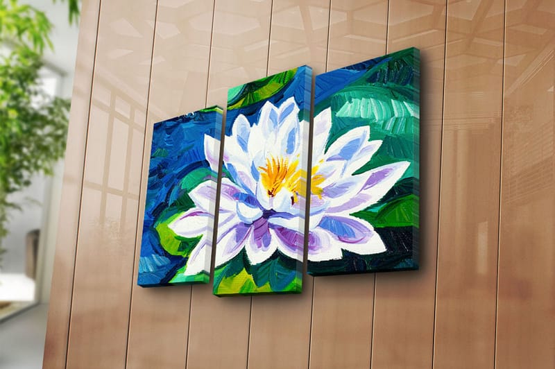 Canvastavla 3-pack Flerfärgad - 20x39 cm - Inredning - Tavlor & posters - Canvastavla