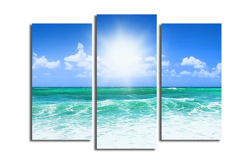 Canvastavla 3-pack Flerfärgad - 20x39 cm - Inredning - Tavlor & posters - Canvastavla