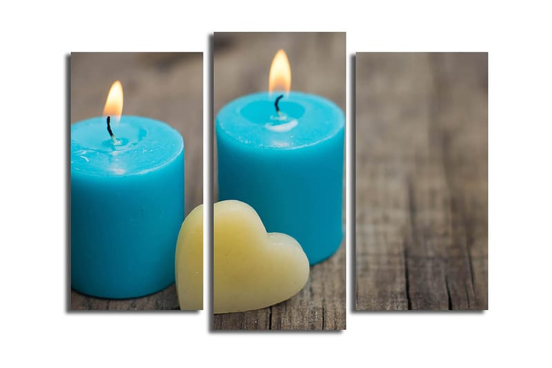 Canvastavla 3-pack Flerfärgad - 20x39 cm - Inredning - Tavlor & posters - Canvastavla