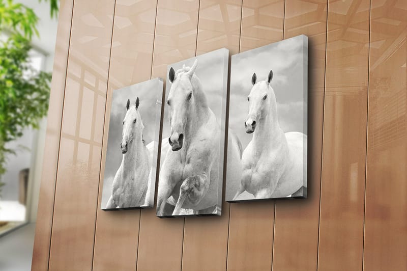 Canvastavla 3-pack Flerfärgad - 20x39 cm - Inredning - Tavlor & posters - Canvastavla