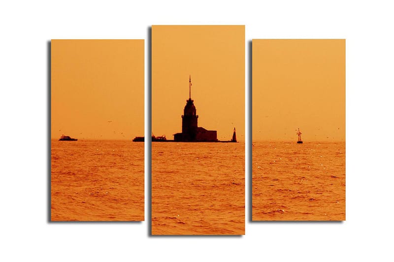 Canvastavla 3-pack Flerfärgad - 20x39 cm - Inredning - Tavlor & posters - Canvastavla