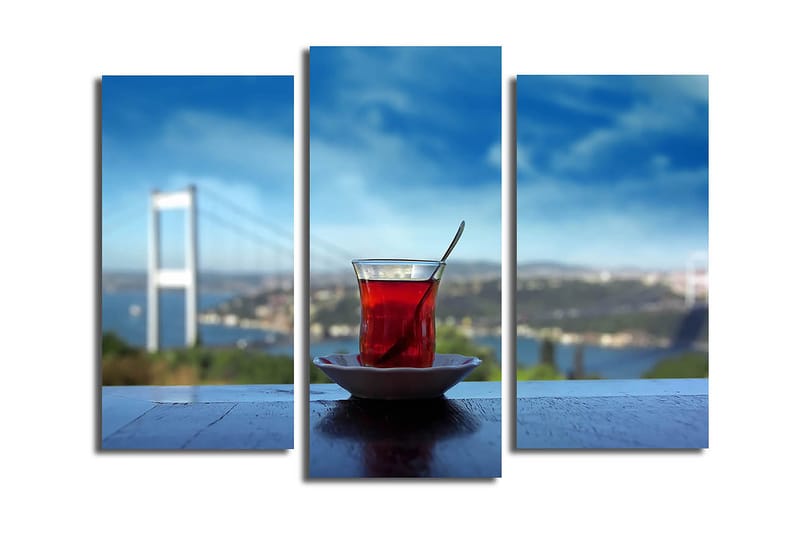 Canvastavla 3-pack Flerfärgad - 20x39 cm - Inredning - Tavlor & posters - Canvastavla