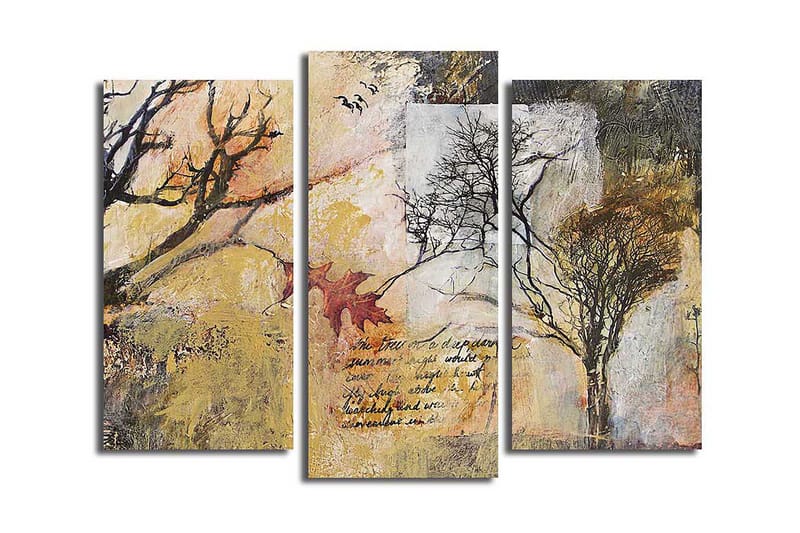 Canvastavla 3-pack Flerfärgad - 20x39 cm - Inredning - Tavlor & posters - Canvastavla