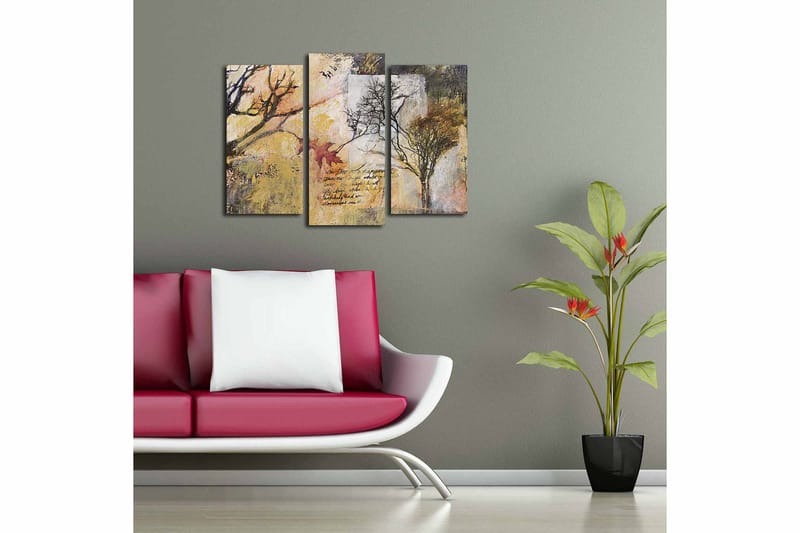 Canvastavla 3-pack Flerfärgad - 20x39 cm - Inredning - Tavlor & posters - Canvastavla