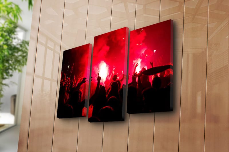 Canvastavla 3-pack Flerfärgad - 20x39 cm - Inredning - Tavlor & posters - Canvastavla