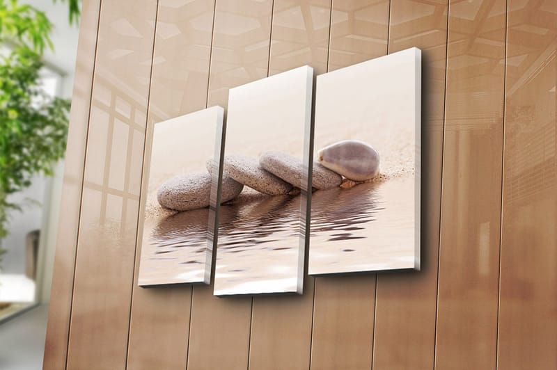 Canvastavla 3-pack Flerfärgad - 20x39 cm - Inredning - Tavlor & posters - Canvastavla