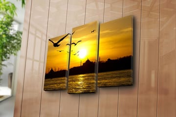 Canvastavla 3-pack Flerfärgad - 20x39 cm - Inredning - Tavlor & posters - Canvastavla