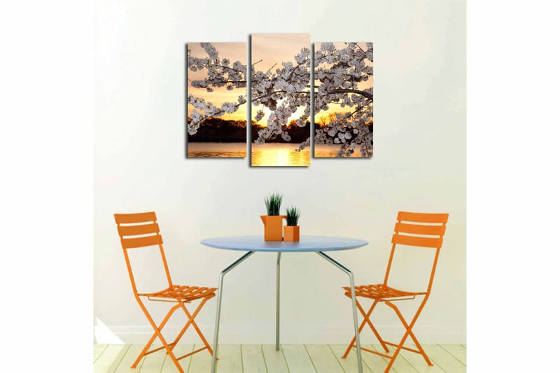 Canvastavla 3-pack Flerfärgad - 20x39 cm - Inredning - Tavlor & posters - Canvastavla