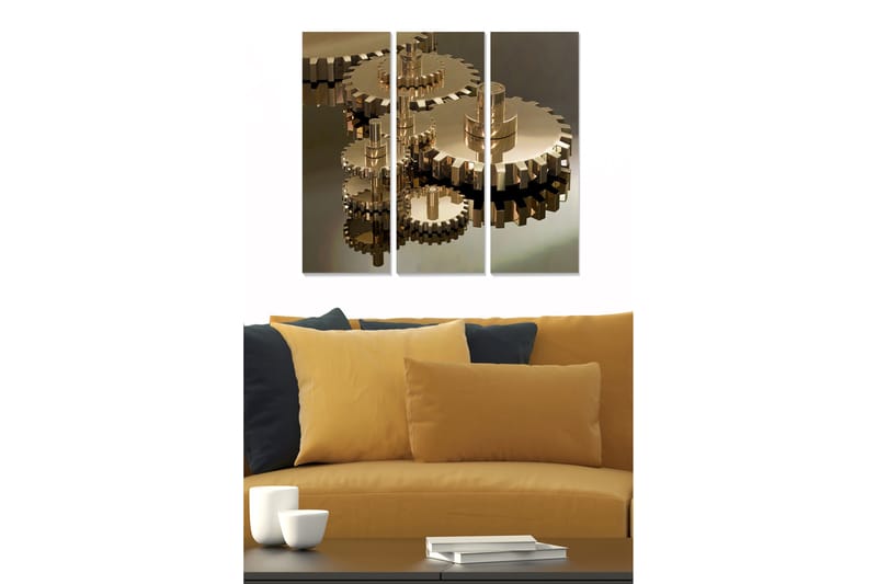 Canvastavla 3-pack Flerfärgad - 20x50 cm - Inredning - Tavlor & posters - Canvastavla