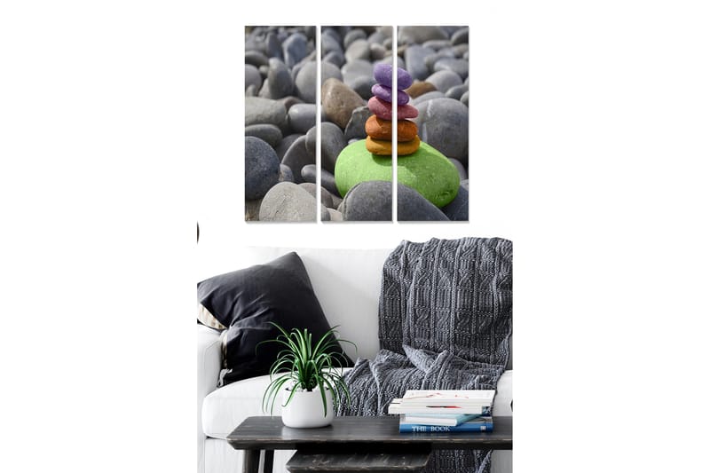 Canvastavla 3-pack Flerfärgad - 20x50 cm - Inredning - Tavlor & posters - Canvastavla