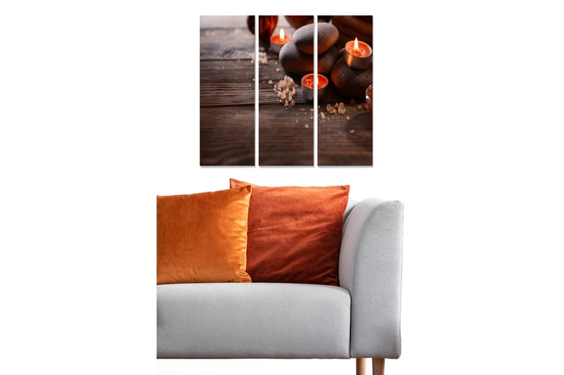 Canvastavla 3-pack Flerfärgad - 20x50 cm - Inredning - Tavlor & posters - Canvastavla