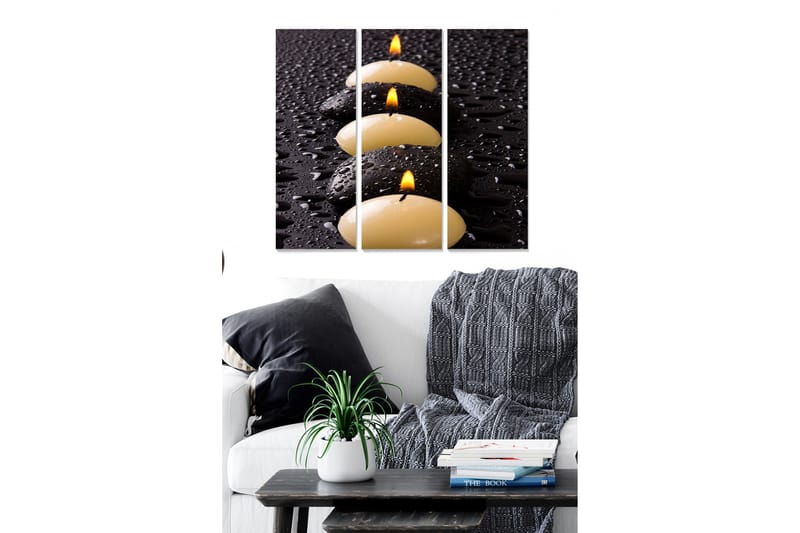 Canvastavla 3-pack Flerfärgad - 20x50 cm - Inredning - Tavlor & posters - Canvastavla