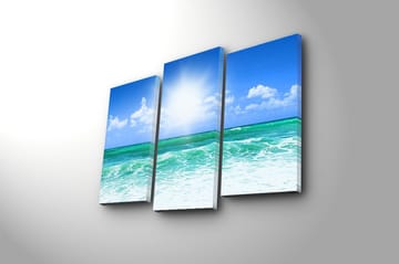 Canvastavla 3-pack Flerfärgad - 20x39 cm - Inredning - Tavlor & posters - Canvastavla