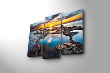 Canvastavla 3-pack Flerfärgad - 20x39 cm - Inredning - Tavlor & posters - Canvastavla
