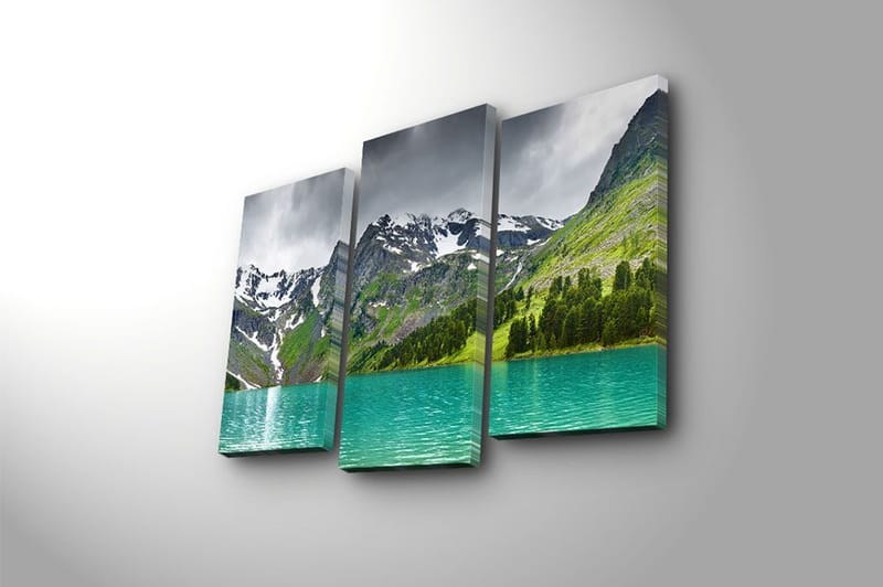 Canvastavla 3-pack Flerfärgad - 20x39 cm - Inredning - Tavlor & posters - Canvastavla