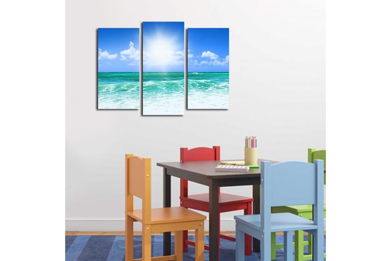 Canvastavla 3-pack Flerfärgad - 20x39 cm - Inredning - Tavlor & posters - Canvastavla