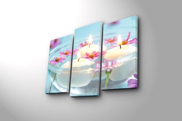 Canvastavla 3-pack Flerfärgad - 20x39 cm - Inredning - Tavlor & posters - Canvastavla