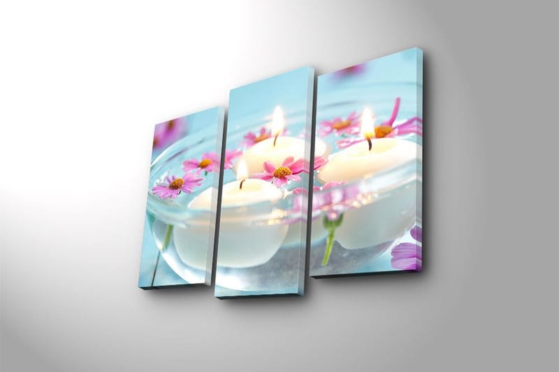 Canvastavla 3-pack Flerfärgad - 20x39 cm - Inredning - Tavlor & posters - Canvastavla