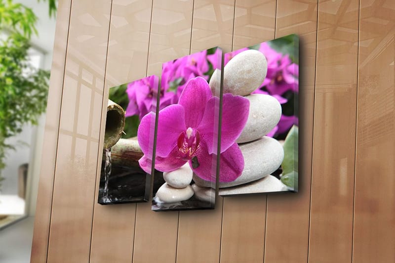 Canvastavla 3-pack Flerfärgad - 20x39 cm - Inredning - Tavlor & posters - Canvastavla