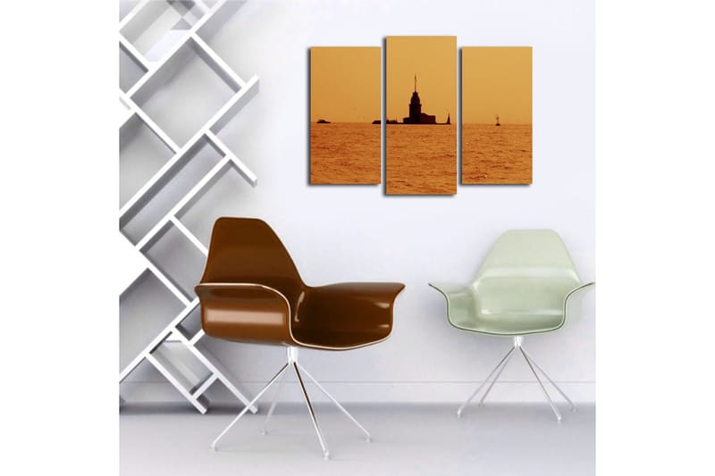 Canvastavla 3-pack Flerfärgad - 20x39 cm - Inredning - Tavlor & posters - Canvastavla