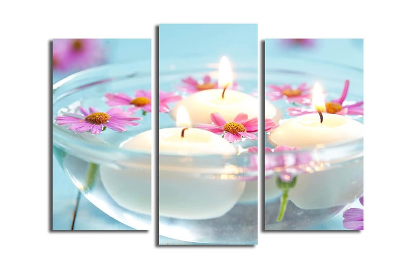 Canvastavla 3-pack Flerfärgad - 20x39 cm - Inredning - Tavlor & posters - Canvastavla