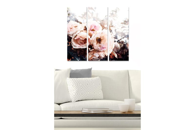 Canvastavla 3-pack Flerfärgad, 20x50 cm