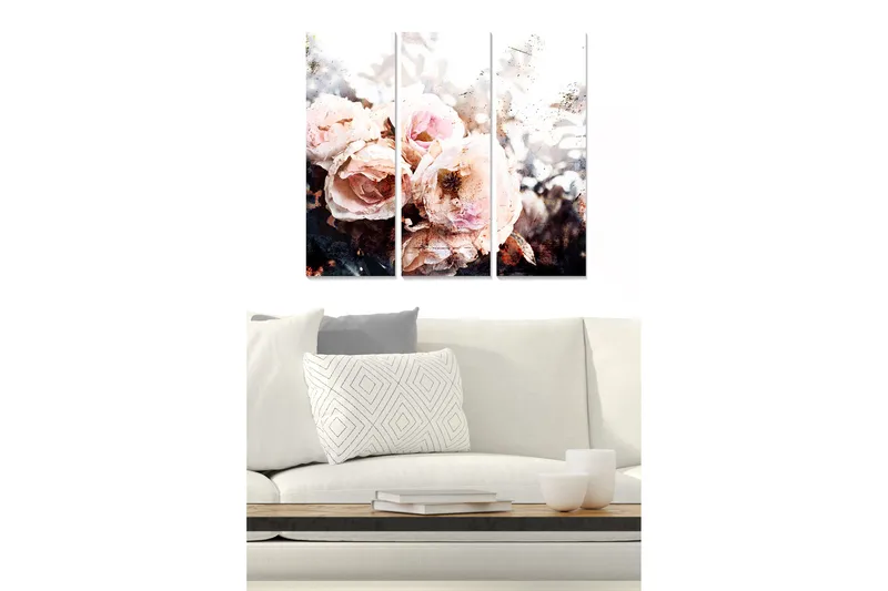 Canvastavla 3-pack Flerfärgad - 20x50 cm - Inredning - Tavlor & posters - Canvastavla