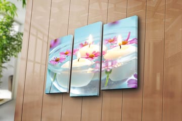 Canvastavla 3-pack Flerfärgad - 20x39 cm - Inredning - Tavlor & posters - Canvastavla