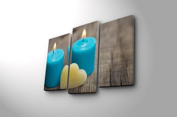 Canvastavla 3-pack Flerfärgad - 20x39 cm - Inredning - Tavlor & posters - Canvastavla