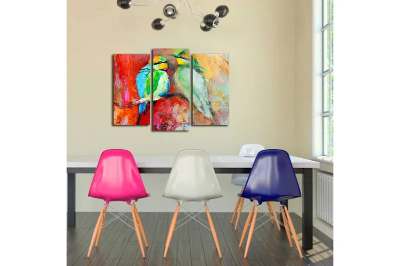 Canvastavla 3-pack Flerfärgad - 20x39 cm - Inredning - Tavlor & posters - Canvastavla