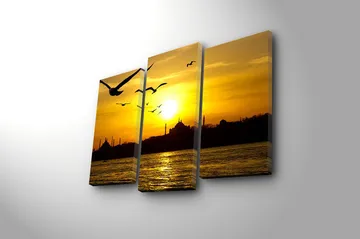 Canvastavla 3-pack Flerfärgad - 20x39 cm - Inredning - Tavlor & posters - Canvastavla