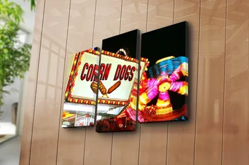 Canvastavla 3-pack Flerfärgad - 20x39 cm - Inredning - Tavlor & posters - Canvastavla